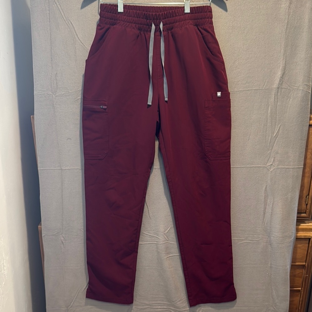 Figs Women’s Deep Red Maroon Scrub Pants